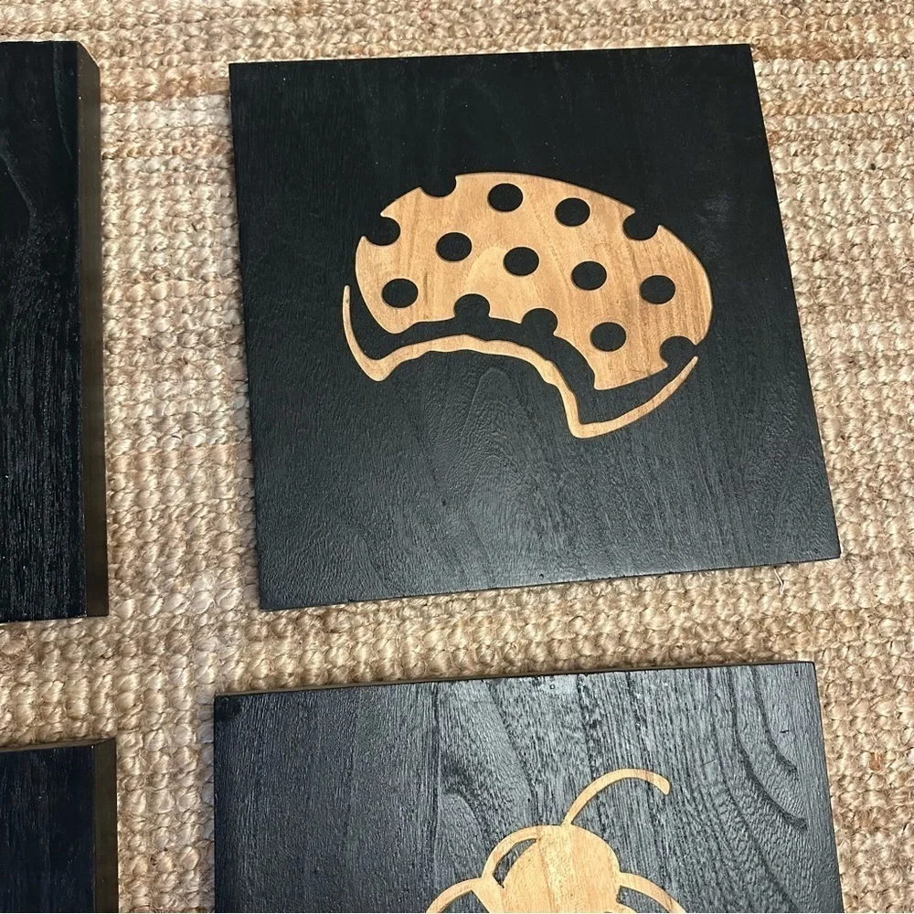 4 wall art wooden pictures - Picture 6 of 8